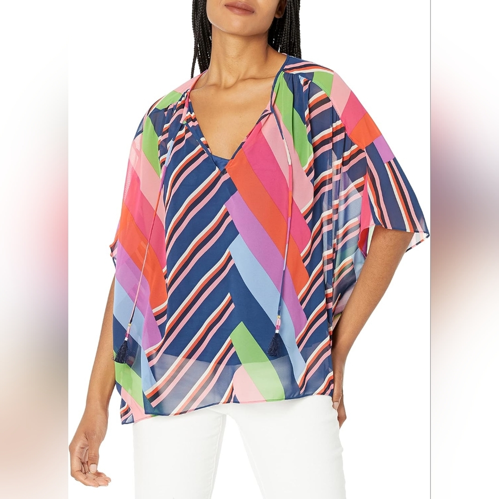 Trina Turk Araby Cove Overlay Top